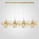 Люстра Tezani Argent Suspension Linear Gold 4L 140 Imperiumloft 177955-22 - фото