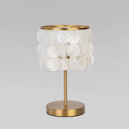 Настольный светильник Eurosvet 208101 латунь/перламутр - фото