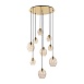 Люстра подвесная ST-Luce Латунь/Коньячный E14/E27 5+4*40W SL1188.303.09 - фото