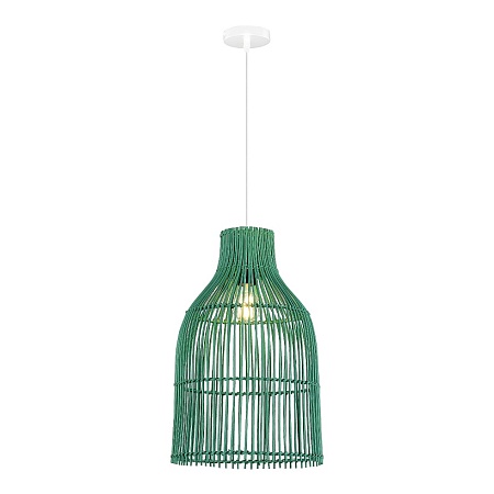 Светильник подвесной ST-Luce Белый/Зеленый E27 1*40W SL1513.503.01 - фото