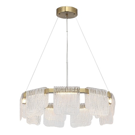 Светильник подвесной ST-Luce золотистый/прозрачный LED 1*54W 3000K SL6021.203.54 - фото