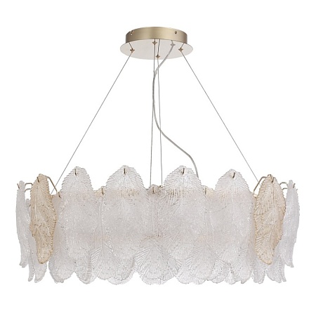 Светильник подвесной ST-Luce золото/прозрачный, янтарный LED 1*56W 3000K SL6135.223.01 - фото