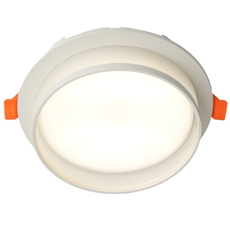 Светильник встраиваемый Feron DL700  потолочный GX70 белый круг - фото