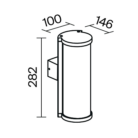 Настенный светильник (бра) Outdoor Conf O451WL-01GF - фото