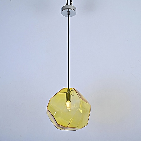 Подвесной Светильник Color Ice Cube Pendant Jevio 1 Янтарный Imperiumloft 178463-26 - фото