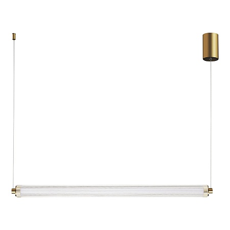 Светильник подвесной ST-Luce Латунь/Прозрачный LED 1*30W 4000K SL6224.313.01 - фото