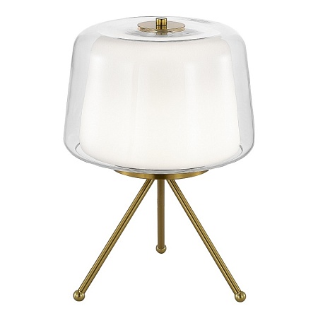 Прикроватная лампа ST-Luce Латунь/Белый, Прозрачный LED 1*16W 3000K SL6127.304.01 - фото