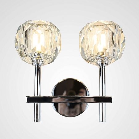 Бра Boule De Cristal Double Sconce Chrome Imperiumloft 156049-22 - фото