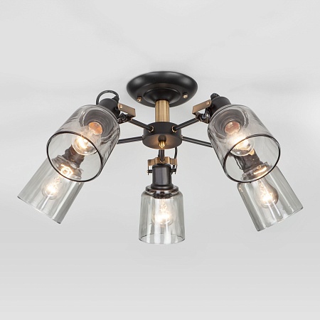 Потолочный светильник Eurosvet 70111/5 черный - фото