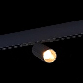Магнитный трековый светильник Черный LED 1*12W 3000K 550Lm Ra&gt;90 IP20 D50xH173 48VV ST807.436.12