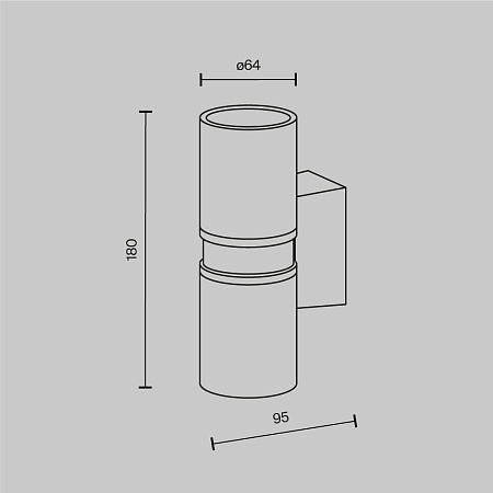 Настенный светильник (бра) Outdoor Bowery O582WL-02BS - фото