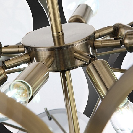 Люстра подвесная ST-Luce Бронза/Дымчатый E14 9*60W SL1161.373.09 - фото