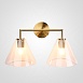 Бра Rh Utilitaire Funnel Shade Double Sconce Brass Imperiumloft 123267-22 - фото