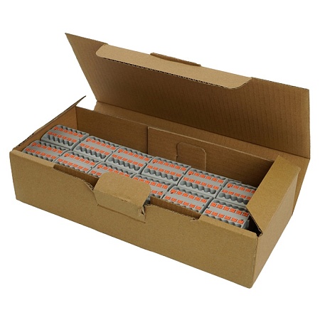 Зажим блочный (групп) для распред.тока нагрузки push-in на 12 точек, сеч 2,5 мм2, 450V, 24А, серый LD580 - фото