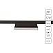 Магнитный трековый светильник Arte Lamp LINEA A4669PL-1BK - фото