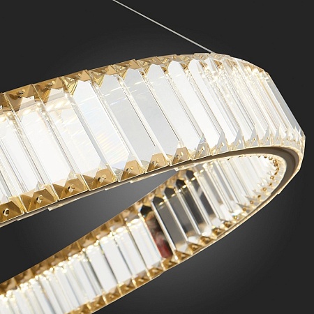 Люстра подвесная ST-Luce Латунь/Прозрачный LED 1*68W 4000K SL1622.313.01 - фото