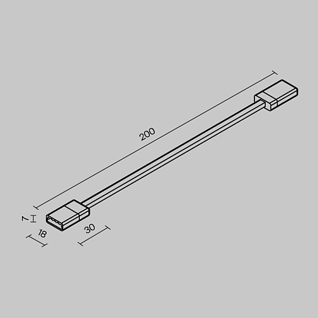 Комплектующие для уличной трековой системы с токоведущими элементами Outdoor O-TR002-SC - фото