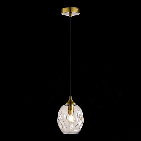 Подвес ST-Luce Латунь/Коньячный E14 1*40W SL1188.303.01 - фото