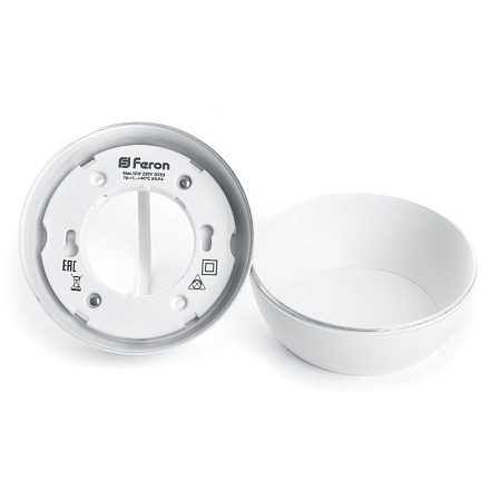 Светильник потолочный Feron HL355 12W, 230V, GX53, белый - фото