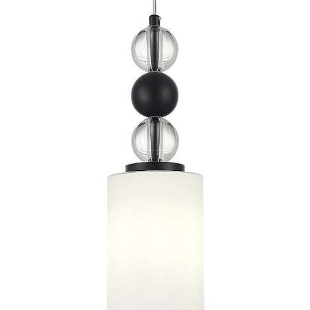 Светильник подвесной ST-Luce черный/белый E27 1*40W SL2003.403.01 - фото
