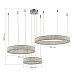 Люстра подвесная ST-Luce Хром/Хром LED 3*95W 3000K SL6008.113.03 - фото