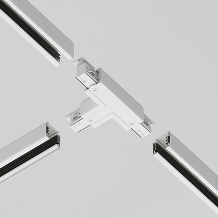 Коннектор Т-образный левый Trinity белый - фото