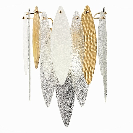 Бра ST-Luce Золотистый/Прозрачный, Белый E14 2*60W SL1224.201.02 - фото