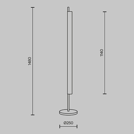 Напольный светильник (торшер) Maytoni Loom MOD258FL-L15BS3K - фото