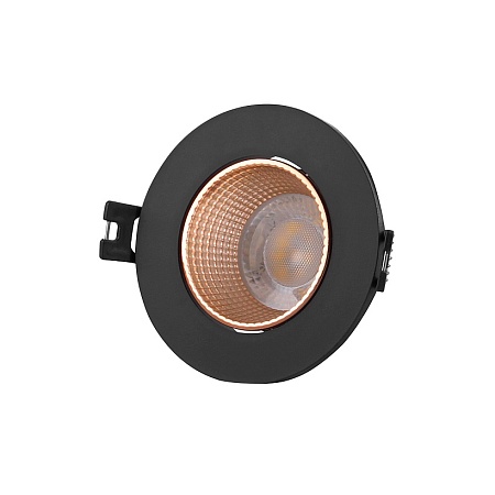 DK3061-BBR Встраиваемый светильник, IP 20, 10 Вт, GU5.3, LED, черный/бронзовый, пластик - фото