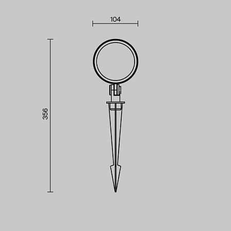 Ландшафтный светильник Outdoor O495FL-L25B3K - фото