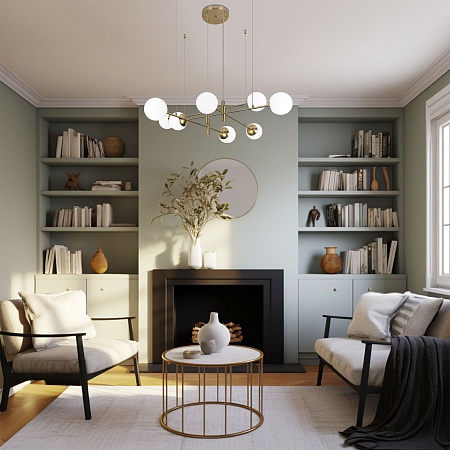 Подвесной светильник Eurosvet 70146/8 латунь - фото