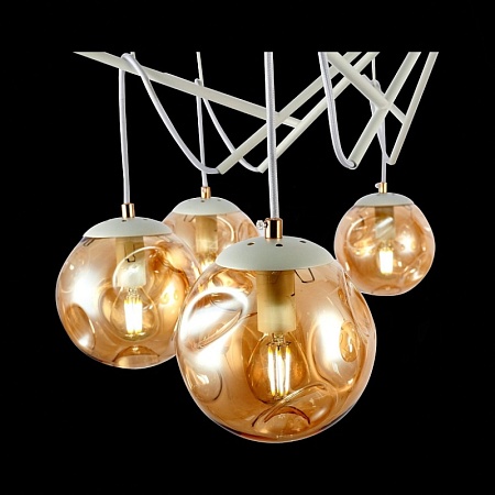 Светильник потолочный Белый/Янтарный E14 8*40W SLE110202-08 - фото