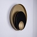 Бра Джаггер Black Wall Lamp Round Gold Imperiumloft 149472-22 - фото