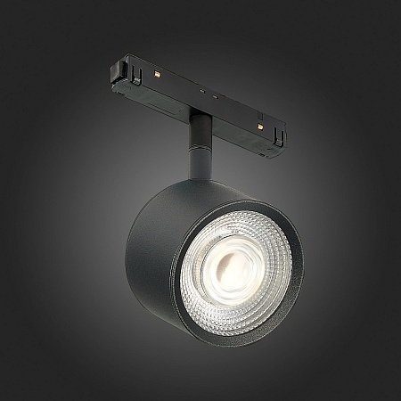 Магнитный трековый светильник Черный LED 1*6W 3000K 560Lm Ra>90 36° IP20 L120xW81xH138 ST353.436.06 - фото