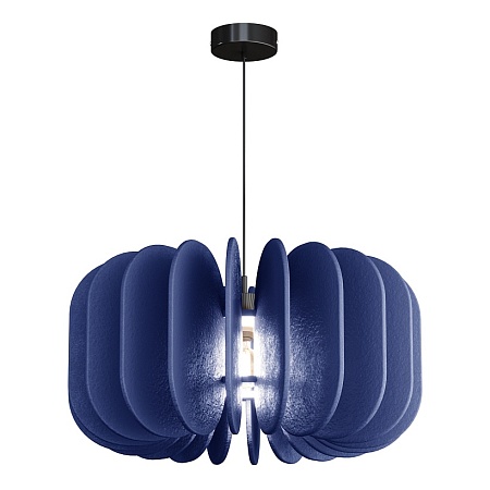 Светильник подвесной ST-Luce Черный/Синий E27 1*60W SL3004.403.01 - фото
