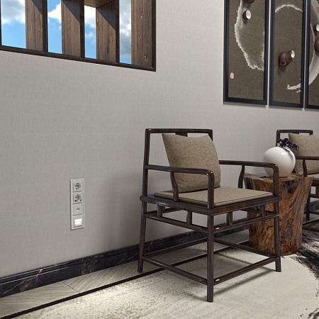 Розетка с заземлением, безвинтовой зажим белая WL01-10-01 - фото