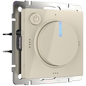 Терморегулятор электромеханический для теплого пола слоновая кость WL03-40-01