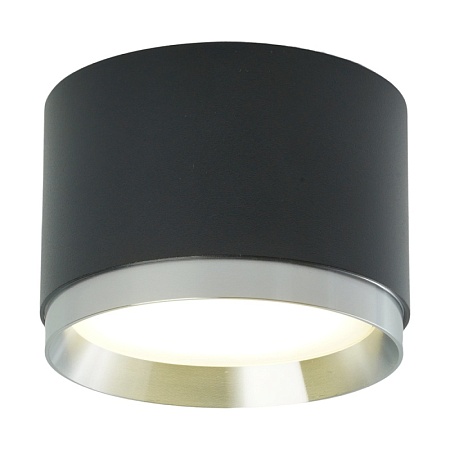 Светильник потолочный Feron Barrel DUET HL459 12W, 230V,GX53, черный + хром IP20 - фото