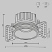 Встраиваемый светильник Technical Round DL058-12W4K-TRS-W - фото