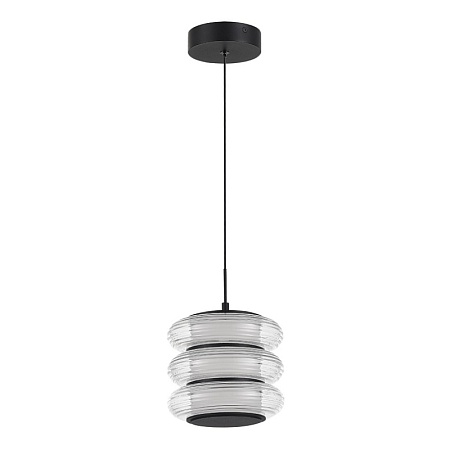 Светильник подвесной ST-Luce черный/прозрачный LED 1*16W 3000K SL6239.403.03 - фото