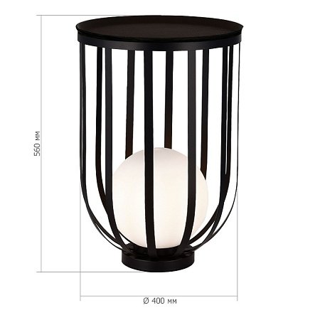 Светильник настольный ST-Luce Черный/Белый E27 1*60W SL6129.404.01 - фото