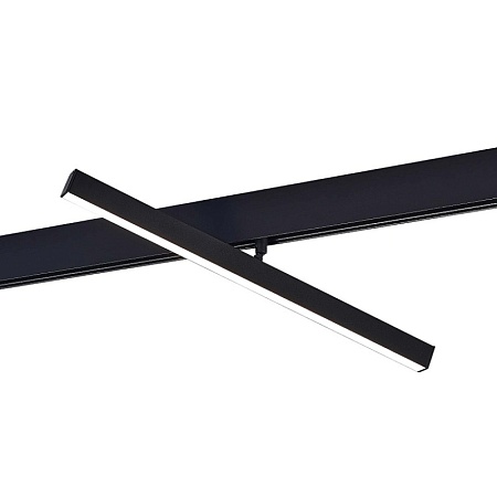 Магнитный трековый светильник Черный LED 1*12W 4000K 750Lm Ra>90 120° IP20 L405xW22,5xH ST802.446.12 - фото