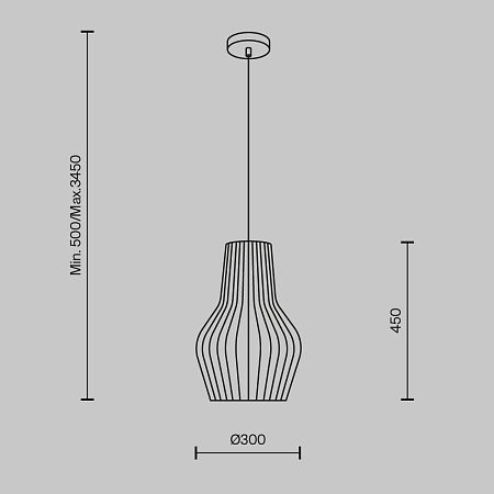 Подвесной светильник Maytoni Roots MOD191PL-01W1 - фото