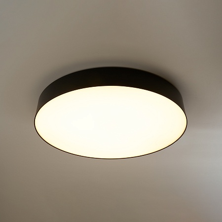 Светодиодный управляемый светильник Feron AL6200 “Simple matte” тарелка 60W 3000К-6500K черный - фото