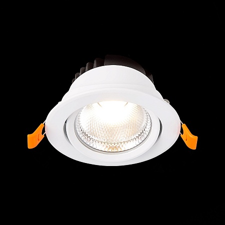 Св-к встр. Белый LED 1*24W 3000K 1 800Lm Ra80 36° IP20 D138xH88 220-240V ST211.538.24.36 - фото