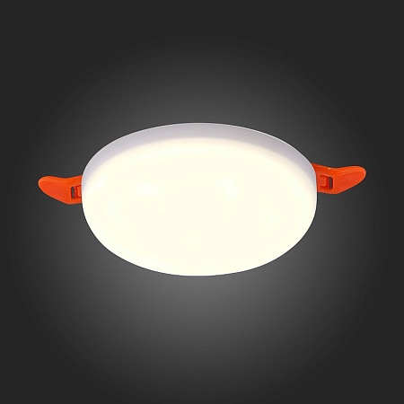 Св-к встр. Белый LED 1*8W 3000K 690Lm Ra80 180° IP44 D90xH20 85-265V ST700.538.08 - фото
