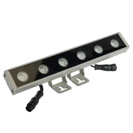 LL-893 Светодиодный линейный прожектор для подсветки стен, синий, 250*40*25mm, 6W DC24V, IP65 - фото
