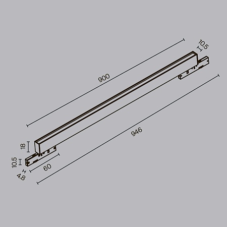 Трековый светильник Technical TR192-1-21W3K-B - фото