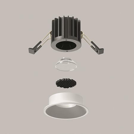 Встраиваемый светильник Technical Round DL058-7W3K-W - фото