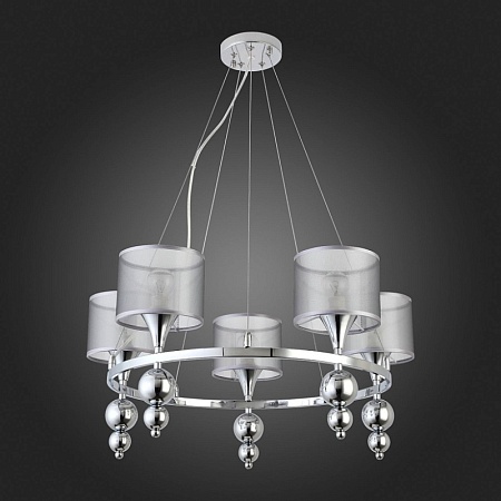 Светильник подвесной Хром/Серебристый E14 5*40W SLE107103-05 - фото